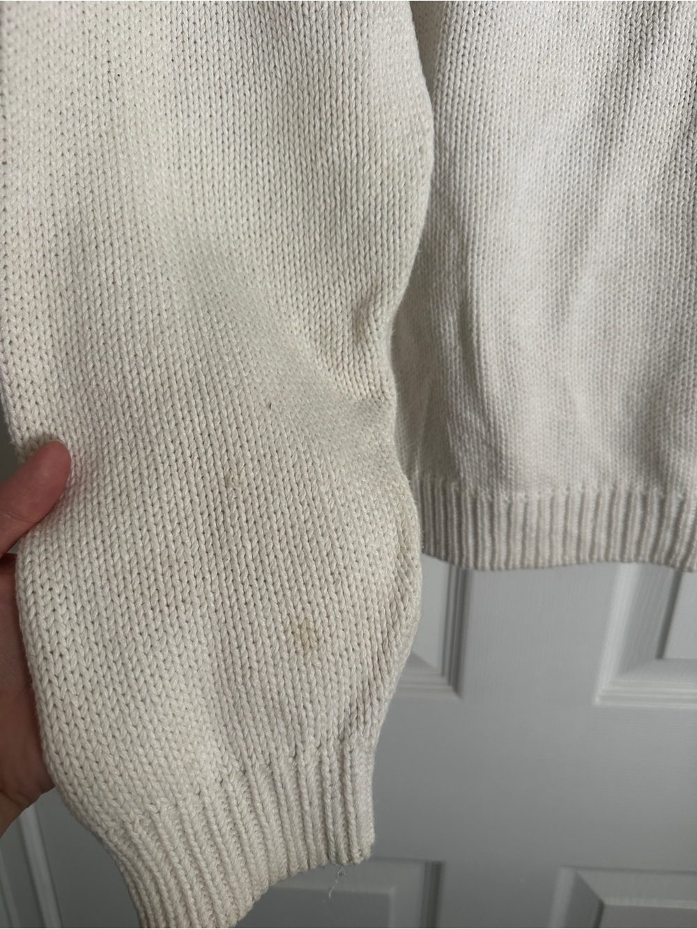 Vintage Capezio Cream Fair Isle Button Cardigan with Multicolor Yoke - Picture 8 of 8